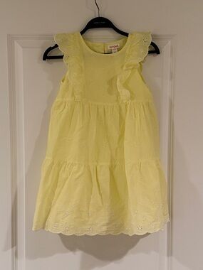 Yellow Eyelet Ruffle Sundress size 6/6X